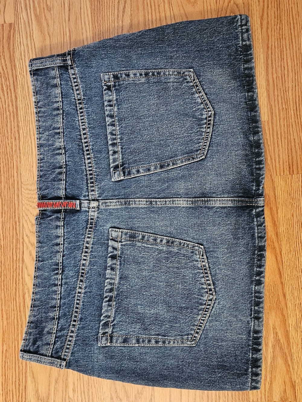 Hollister Blue Denim Mini Skort - Picture 2 of 5